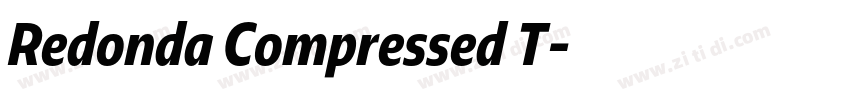 Redonda Compressed T字体转换
